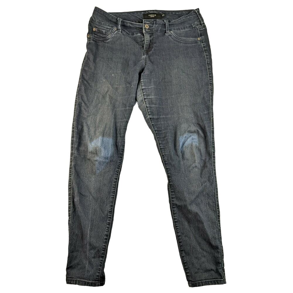 Womens Torrid Denim Jeans Size 14 T Tall Blue Denim SEE DESC 17.5W 30.5 Inseam